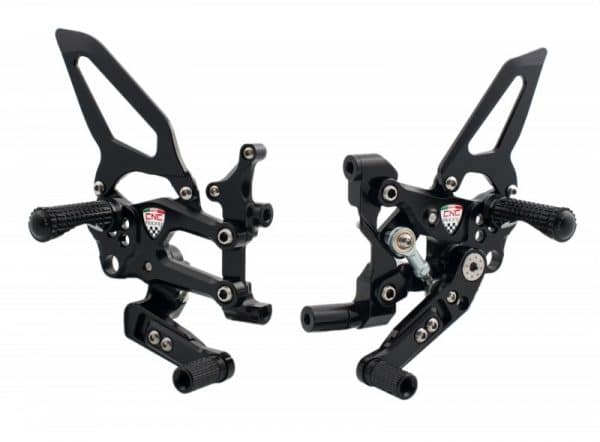 ADJUSTABLE REAR SETS RPS "EASY" DUCATI 899 1199 PANIGALE ROAD AND REVERSE SHIFTING