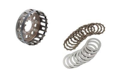 KIT CLUTCH HOUSING WITH FRICTION DISCS AND DRIVEN STEELS