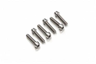 SCREWS SET TRIPLE CLAMP BOTTOM M6X22 (6 PCS) - TITANIUM