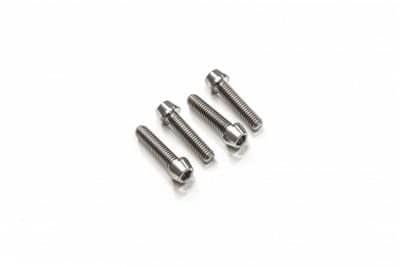 SCREWS SET FRONT AXLE CLAMP M6X30 (4 PCS) - TITANIUM