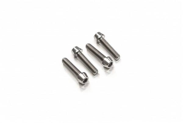 SCREWS SET FRONT AXLE CLAMP M6X30 (4 PCS) - TITANIUM