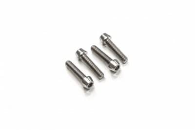 SCREWS SET TRIPLE CLAMP BOTTOM M8X25 (4 PCS) - TITANIUM