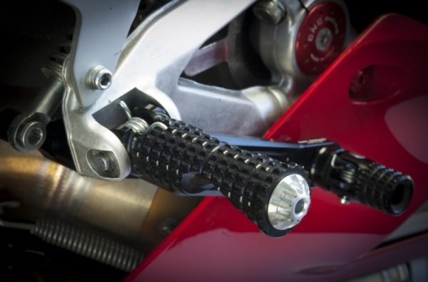 Footpegs for stock rearsets driver Ducati MV Agusta