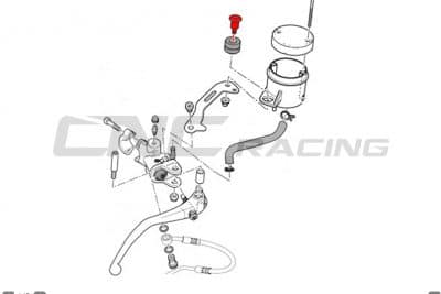 SCREW FRONT BRAKE/CLUTCH TANK FLUID