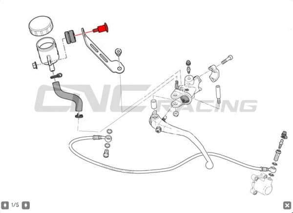 SCREW FRONT BRAKE/CLUTCH TANK FLUID