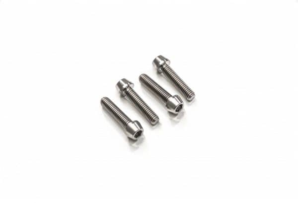 SCREWS SET HANDLE BAR CLAMP M8X35 (4 PCS) - TITANIUM