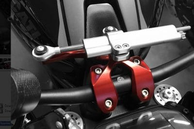 STEERING DAMPER KIT - HANDLEBAR TOP CLAMP