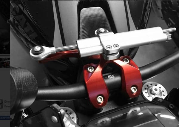 STEERING DAMPER KIT - HANDLEBAR TOP CLAMP