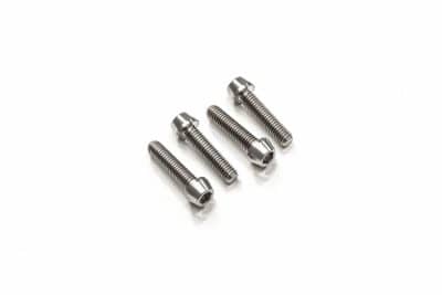 SCREWS SET FRONT AXLE CLAMP M8X30 (4 PCS) - TITANIUM