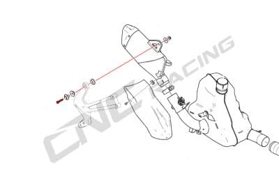 SCREWS TITANIUM - EXHAUST SILENCER BRACKET