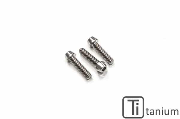 AIR INTAKE TIMING BELT COVER HORIZONTAL CYLINDER SCREWS SET M6X20 (3 PCS) - TITANIUM