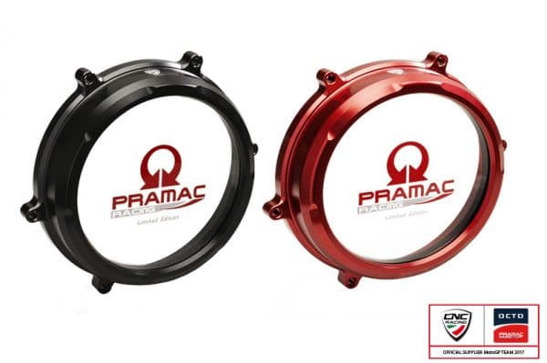 CLEAR OIL BATH CLUTCH COVER DUCATI PANIGALE PRAMAC RACING LIM. ED.