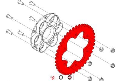 RING GEAR Z41 P520 6 HOLES DUCATI