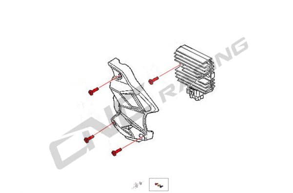 PROTECTION REGULATOR SCREW SET MV AGUSTA BRUTALE