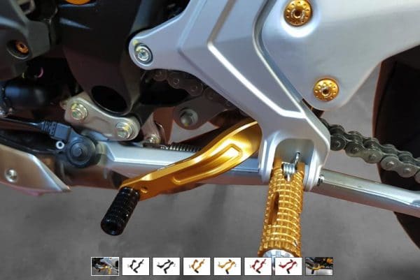 GEAR/REAR BRAKE PEDALS MV AGUSTA BRUTALE