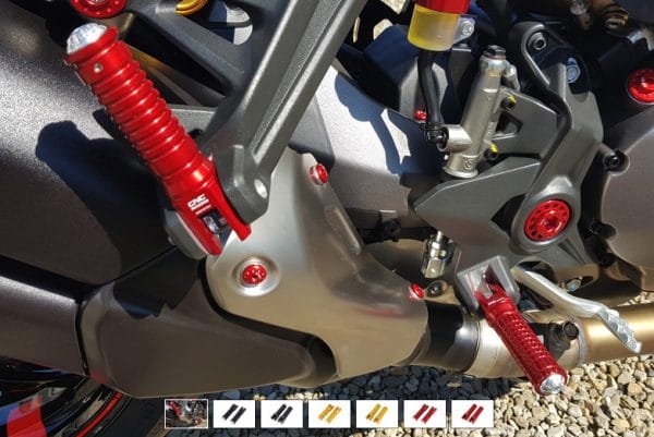 REAR FOOTPEGS OEM REARSETS DUCATI