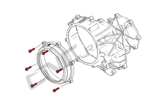 CLUTCH COVER DUCATI SBK PANIGALE SERIES SCREW KIT - TITANIUM