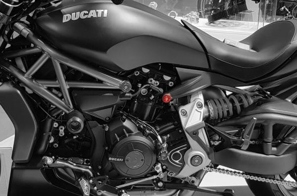 REAR FRAME HOLES PLUG DUCATI XDIAVEL BICOLOR