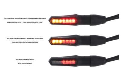 INDICATOR TASK + REAR POSITION AND STOP LIGHT LED APPROVED