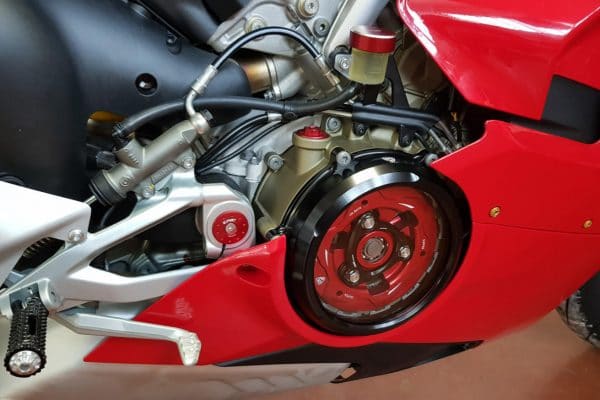 Clear oil bath clutch cover Ducati Panigale V4