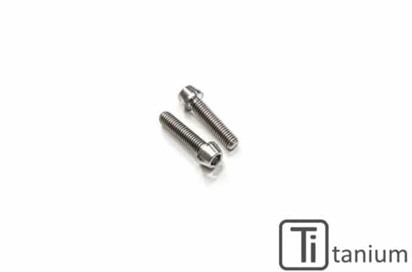 SCREWS HANDLEBAR CLAMP SET M8X25 (2 PCS) - TITANIUM