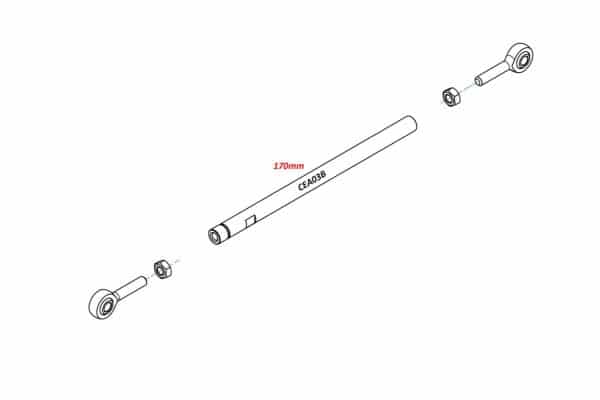 ROD GEAR SHIFT LINK 170mm