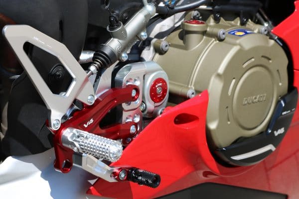 Adjustable rear sets Ducati Panigale V4 series for V4, V4 S and V4 Speciale - Pramac Racing limited Edition