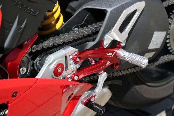 Adjustable rear sets Ducati Panigale V4 series for V4, V4 S and V4 Speciale - Pramac Racing limited Edition