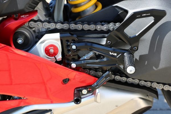 Adjustable rear sets RPS Ducati Panigale V4 series for V4, V4 S and V4 Speciale - EASY