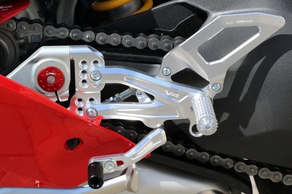 Adjustable rear sets RPS Ducati Panigale V4 series for V4, V4 S and V4 Speciale - EASY