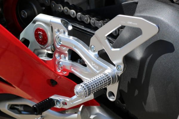 Adjustable rear sets RPS Ducati Panigale V4 series for V4, V4 S and V4 Speciale - EASY