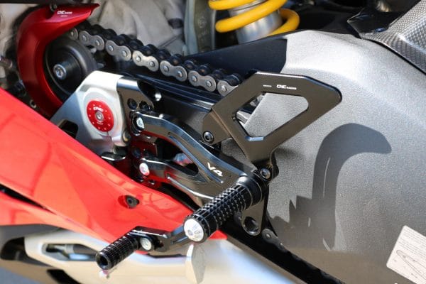 Adjustable rear sets RPS Ducati Panigale V4 series for V4, V4 S and V4 Speciale - EASY