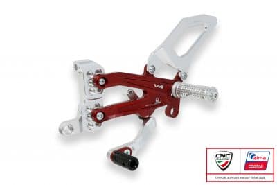 Adjustable rear sets RPS Ducati Panigale V4 series for V4, V4 S and V4 Speciale - EASY - Pramac racing Limited Edition