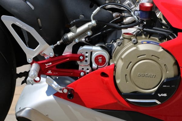 Adjustable rear sets RPS Ducati Panigale V4 series for V4, V4 S and V4 Speciale - EASY - Pramac racing Limited Edition