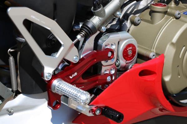 Adjustable rear sets RPS Ducati Panigale V4 series for V4, V4 S and V4 Speciale - EASY - Pramac racing Limited Edition