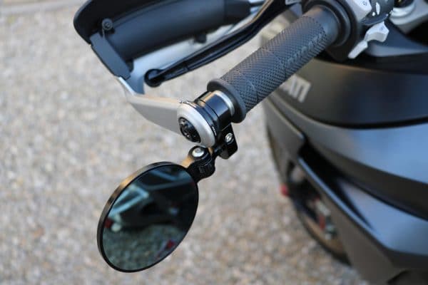 Adapter for Rocket bar-end mirror on Ducati Multistrada