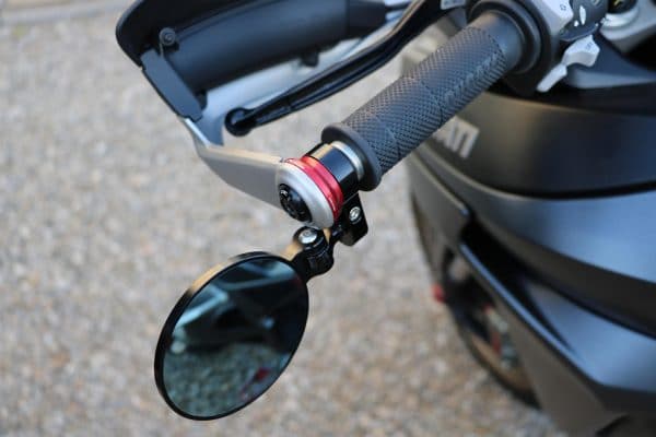 Adapter for Rocket bar-end mirror on Ducati Multistrada