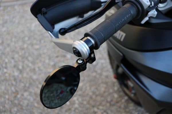 Adapter for Rocket bar-end mirror on Ducati Multistrada