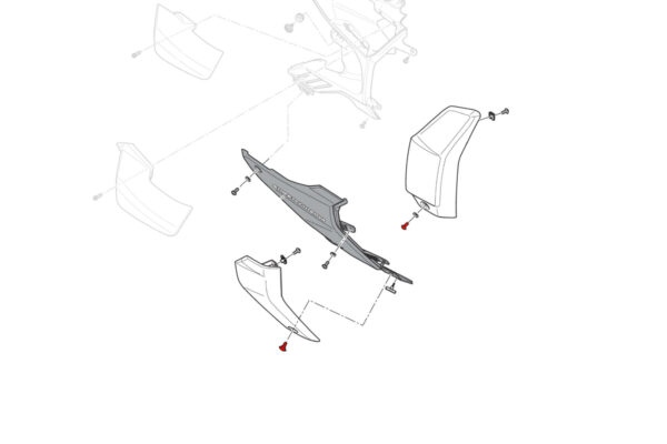 Screw kit radiator side panels Ducati – Bild 6