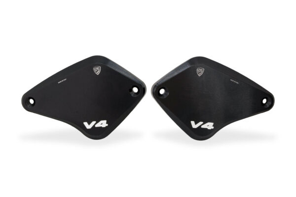 Front brake and clutch fluid reservoir caps Ducati Diavel V4 - Touch bicolor - Image 2